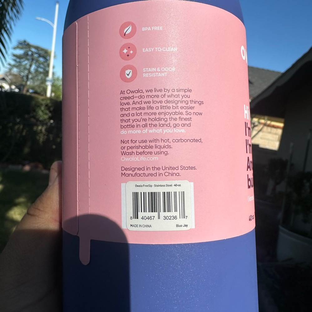 Owala FreeSip 40oz Blue Jay NEW!!!! - Picture 4 of 6